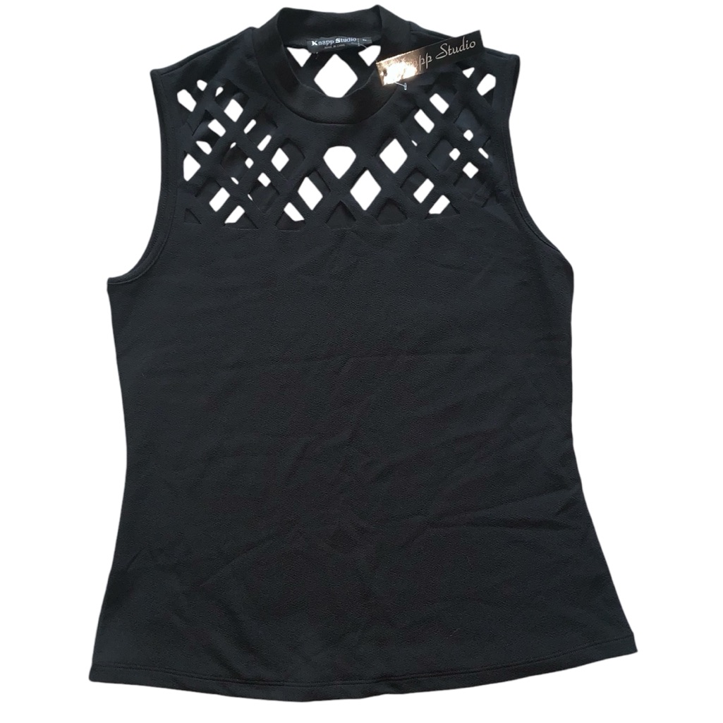 Knapp Studio New Woman’s Top Black Size Medium Elegant